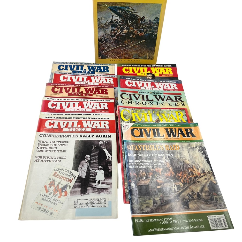 Magazine Lot‎ Civil War 11 Issues Years 1994 & 1992 American History